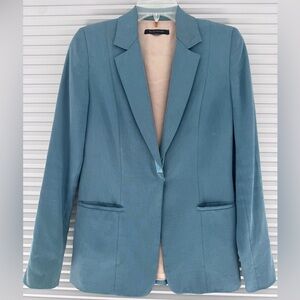 Elie Tahari Teal Blazer Jacket Size 2